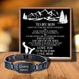 Love Mum Customizable Message Card Bracelet for Son
