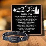 Customizable Message Card Bracelet for Son Birthday