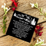 Customizable Message Card Bracelet for Son Birthday