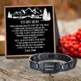 Customizable Message Card Bracelet for Son Birthday