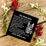 Customizable Love Mom Dad Bracelet for Son