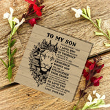 Personalized Message Card Bracelet for Son from Dad - Birthday Anniversary Gift