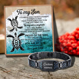 Love Dad Customizable Message Card Bracelet for Son