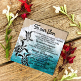 To Our Son We Closed Our Eyes For Love Mom Dad Customizable Bracelet
