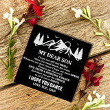 Be Brave Have Courage Customizable Message Bracelet for Son