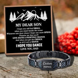 Be Brave Have Courage Customizable Message Bracelet for Son
