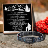 Love Nanny Customizable Message Card Bracelet for Grandson
