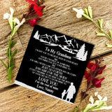 Love Nanny Customizable Message Card Bracelet for Grandson