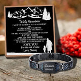 Love Nanny Customizable Message Card Bracelet for Grandson