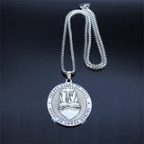 Sacred Heart of Jesus Cross Necklace Stainless Steel Christmas Gift