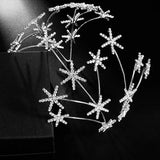 Star Queen Crown Rhinestone Wedding Tiara For Women