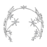 Star Queen Crown Rhinestone Wedding Tiara For Women