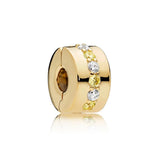 925 Sterling Silver Love Flower Pink Sparkling Buckle For Women