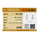 925 Sterling Silver CZ Dog Love Bone Safety Chain Bead Charms