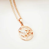 Sagittarius Pendant 585 Rose Jewelry Constellation Women Pendant Gift