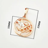 Sagittarius Pendant 585 Rose Jewelry Constellation Women Pendant Gift