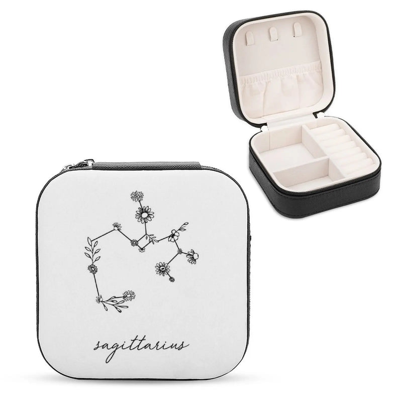 Sagittarius Zodiac Wildflower Jewelry Storage Box
