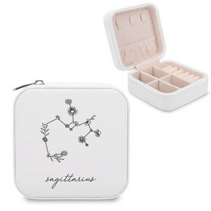Sagittarius Zodiac Wildflower Jewelry Storage Box