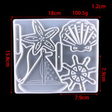 Sailboat Wall Hanging Epoxy Mould DIY Starfish Shell Keychain Resin Mould
