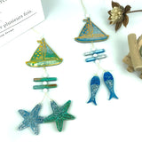 Sailboat Wall Hanging Epoxy Mould DIY Starfish Shell Keychain Resin Mould