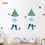 Sailboat Wall Hanging Epoxy Mould DIY Starfish Shell Keychain Resin Mould