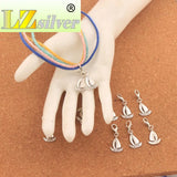 Sailing Boat Clasp Lobster Clip Charm Beads 15Pcs