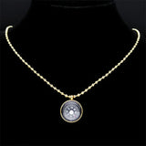 Sailing Seeker Compass Nautical Necklace Stainless Steel Sailor Jewelry N6132