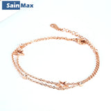 Sainmax Stainless Steel Star Bracelets for Women