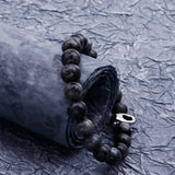 Sainmax Stainless Steel Skull & Cross Tophus Bracelets