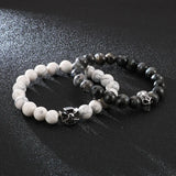 Sainmax Stainless Steel Skull & Cross Tophus Bracelets