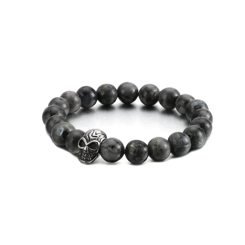 Sainmax Stainless Steel Skull & Cross Tophus Bracelets
