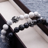 Sainmax Stainless Steel Skull & Cross Tophus Bracelets