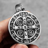 St. Benedict Exorcism Stainless Steel Necklace Punk Amulet
