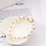 St. Benedict Rosary Pearl Bracelet for Women - Catholic Exorcism Jewelry