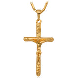 Saint Cross Jesus Necklace Pendant Religious Jewelry Gift Jesus Piece P250