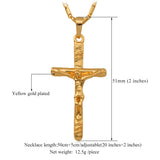 Saint Cross Jesus Necklace Pendant Religious Jewelry Gift Jesus Piece P250
