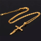 Saint Cross Jesus Necklace Pendant Religious Jewelry Gift Jesus Piece P250