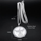 St. Michael Protect Us Pendant Necklace Archangel Long Necklaces