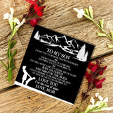 Personalized Mom Dad Son Name Card Pendant Hand Bracelet Men's Jewelry