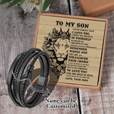 Men's Multi-layer Leather Bracelet with Magnet Clasp