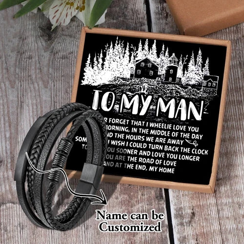 Stainless Steel Magnetic Clasp Bracelet Men