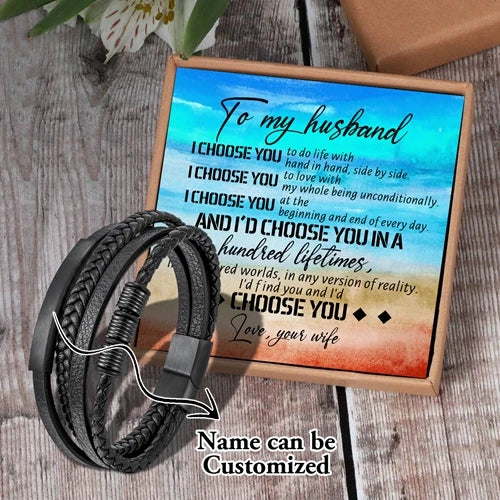 Saj3618 Personalized Engraved Name Card Pendants, Hand Bracelet, Men's Jewelry