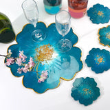 Silicone Mold for Sakura Tea Tray Coaster DIY Epoxy Resin Jewelry Making