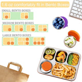Stainless Steel Salad Dressing Containers To Go, Leakproof, 6Pcs