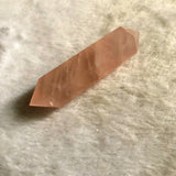 Natural Rose Pink Quartz Double Point
