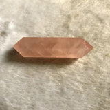 Natural Rose Pink Quartz Double Point