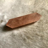 Natural Rose Pink Quartz Double Point