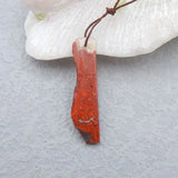 Natural Stone Crazy Lace Agate Nugget Pendant 44x12x4mm