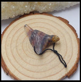 Natural Flourite Handcarved Wolf Head Necklace Pendant 28x21x8mm