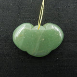Green Aventurine Pendant for Jewelry Making 42x29x8mm